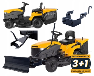 Traktorová kosačka - VÝKONNÝ TRAKTOR STIGA ESTATE 384ST SNEHOVÁ FRÉZA 15 HP TURBO PLUH XXL SET